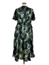 Torrid 100% Polyester Print Green Casual Dress Size 1X Plus (1) - photo 2