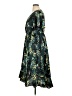 Torrid 100% Polyester Print Green Casual Dress Size 1X Plus (1) - photo 5