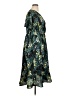 Torrid 100% Polyester Print Green Casual Dress Size 1X Plus (1) - photo 4