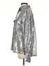 Free People Metallic Silver Long Sleeve Blouse Size XS - photo 5