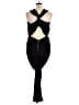 Banana Republic 100% Polyester Solid Black Jumpsuit Size 16 (tall) - photo 2