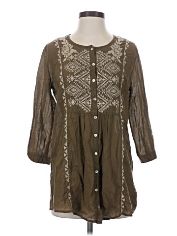 3J Workshop 3/4 Sleeve Blouse (view 1)