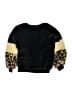 Xtraordinary 100% Polyester Animal Print Black Pullover Sweater Size 6X - photo 2