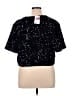 H&M Black Short Sleeve Blouse Size XL - photo 2