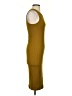 Nine West Solid Yellow Cocktail Dress Size XS - photo 4