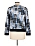 St. John Color Block Graphic Blue Cardigan Size L - photo 2