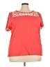 Talbots 100% Cotton Red Short Sleeve Top Size 3X - photo 1