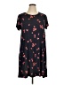 Amazon Essentials Floral Black Casual Dress Size 1X - photo 1