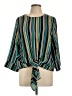 By Together 100% Polyester Teal 3/4 Sleeve Blouse Size L - photo 1