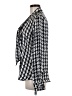 Eric Signature 100% Polyester Houndstooth Silver Long Sleeve Blouse Size 8 - photo 5