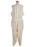 Lane Bryant Stripes Ivory Blue Jumpsuit Size 28 - photo 2
