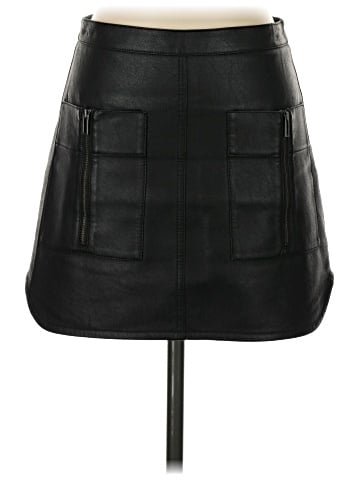 BCBGMAXAZRIA Faux Leather Skirt (view 1)