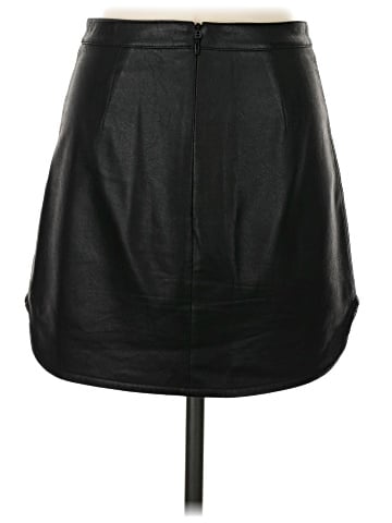BCBGMAXAZRIA Faux Leather Skirt (view 2)