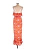 Mud Pie 100% Polyester Orange Cocktail Dress Size M - photo 2