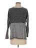 Three Dots Gray Long Sleeve Top Size XS - photo 1