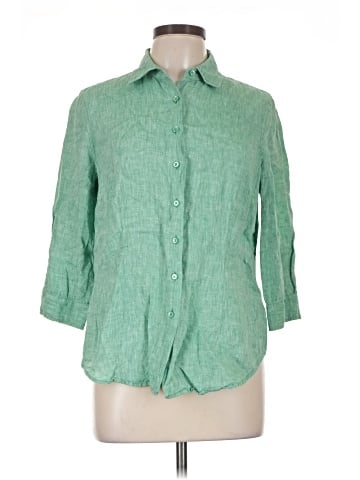 Coldwater Creek 3/4 Sleeve Button-Down Shirt (view 1)