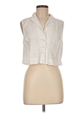 Boden Sleeveless Button-Down Shirt (view 1)