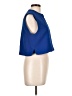 Zara 100% Polyester Blue Sleeveless Blouse Size L - photo 4