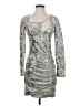 Maje Metallic Silver Cocktail Dress Size EU (FR) 36 / US 4 - photo 1