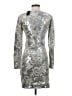 Maje Metallic Silver Cocktail Dress Size EU (FR) 36 / US 4 - photo 2