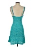 Zara Chevron-herringbone Teal Casual Dress Size S - photo 2