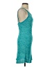 Zara Chevron-herringbone Teal Casual Dress Size S - photo 4
