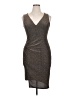 Janette Plus Metallic Brown Cocktail Dress Size 1X - photo 1