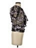 BCBGMAXAZRIA Black Short Sleeve Blouse Size XS - photo 4