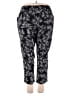 Alfred Dunner Paisley Black Casual Pants Size 18 - photo 2