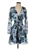BCBGMAXAZRIA 100% Polyester Paisley Blue Cocktail Dress Size 2 - photo 1
