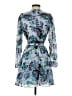 BCBGMAXAZRIA 100% Polyester Paisley Blue Cocktail Dress Size 2 - photo 2