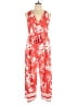 Eliza J Tropical Red Jumpsuit Size XL - photo 1