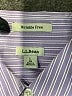 L.L.Bean 100% Cotton Stripes Purple 3/4 Sleeve Button-Down Shirt Size L - photo 7