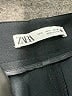 Zara 100% Polyester Solid Black Dress Pants Size L - photo 7