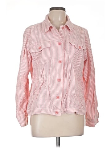 Denim & Co Long Sleeve Button-Down Shirt (view 1)