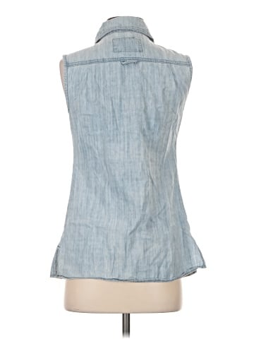 Live A Little Sleeveless Button-Down Shirt (view 2)