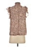 1.State 100% Polyester Brown Sleeveless Blouse Size XS - photo 2