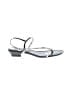 Madewell 100% Leather Silver Sandals Size 10 1/2 - photo 1