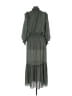 Max Studio 100% Polyester Graphic Green Casual Dress Size XL - photo 2