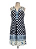 Hale Bob Print Blue Casual Dress Size L - photo 1