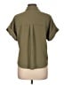 Monteau 100% Polyester Solid Green Short Sleeve Blouse Size L - photo 2