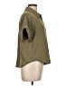 Monteau 100% Polyester Solid Green Short Sleeve Blouse Size L - photo 4