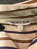 Veronica Beard 100% Viscose Stripes Ivory Long Sleeve Blouse Size 6 - photo 7