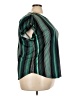 AUW Stripes Green Short Sleeve Blouse Size 3X - photo 4