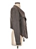 BCBGMAXAZRIA Gray Faux Leather Jacket Size S - photo 4