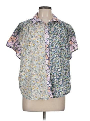 American Eagle Outfitters Short Sleeve Blouse (view 1)