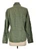 J.Crew 100% Linen Green Long Sleeve Button-Down Shirt Size 10 - photo 2