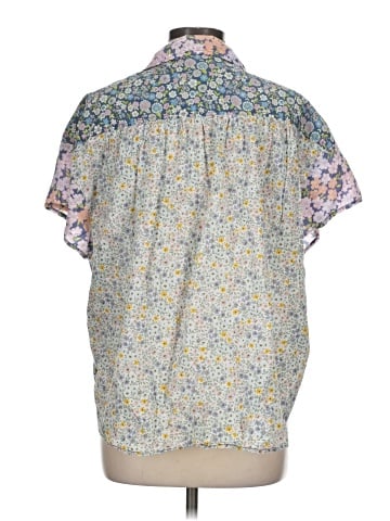 American Eagle Outfitters Short Sleeve Blouse (view 2)