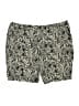 Caribbean Joe Animal Print Black Shorts Size 22 - photo 1