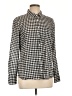 J.Crew Houndstooth Black Long Sleeve Button-Down Shirt Size 12 - photo 1